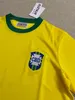 1957 1970 1998 2002 BRASILIING RETRO pullover da calcio PELE VINTAGE CLASSIC RONALDO RIVALDO RONALDINHO BRASILI 1994 Divise casalinghe Maglia da calcio camiseta