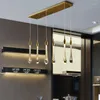 Lampy wiszące po nowoczesne światła do jadalni kuchenna sypialnia oświetlenie Lampa LED Lampa miedziana kropla szklana wisząca bar lekki wystrój