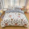 Bedding Sets Girls Boys Small Fresh Princess Style Aloe Cotton Four-piece Set Light Luxury