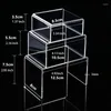 Smyckespåsar 3st/set Cosmetics Acrylic Display Stand Collectible Showcase Doll Toys Storage Rack Shelf Holder