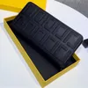 Fashion Designer Cardholder Men Clutch Long Wallet Leather Zipper Wallets Classical Card Holders F Brand Purse Fannypack2201