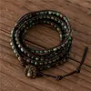 Bracelets de charme feitos à mão turquesas africanas 5 linhas Wrap Bracelet Boho Stone Natural Couro menina ioga Jóia de joalheria Drop Grop Grop Drop