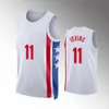 2022 2023 City Basketball Jerseyskevin Durant Kyrie Irving Brooklyns Net Jersey White Black Blue Edition B￤sta sportmens skjorta Uniform Singlets 7 11
