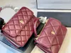 designer bag Flap Trendy CC Bag Crossbody Handbag Vintage Quilted Purse Genuine Leather Top Handle Chain Gold Metallic Designer Woman Fashion Bag For Work and Life