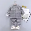 3PCS Boys Clothing set Gentleman Clothes Spring Kids Boys Cotton Suit T-Shirt Pants Baby Formal Clothing Infant Tracksuit