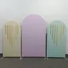 Party Decoration Yellow Pink Green Birthday Arched Wall Cover Double-Side Balloons Arch Stand Frame Wedding Chiara för evenemang