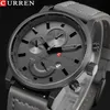 Mode Quarzuhr Männer Uhren CURREN Männliche Uhr Analog Sport Herren Armbanduhr Casual Relogio Masculino Leder Drop280L