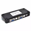 Adaptateur de câble vidéo pour talkie-walkie Durable Anti-interférence VGA Splitter Synchronization Data Laptop Kvm 4 Port Stable Transfer Portable