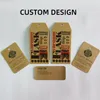 New Kraft Paper Degrant Tag Tag Design مخصصة Logo Clothing Tradicark Tradiark Cannase Crateformation Tags Paper Card A357