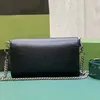 Designerska torba łańcuchowa klapka na kopertę crossbody Winbe podwójna tygrys