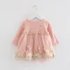 Girl Dresses Baby Girls Clothes Born Infant Baptism Dress For Clothing Flowers Embroidery Birthday Christening 0-2T