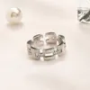 luxury Jewelry Designer Screw Rings Women Letter 18k Gold Plated Stainless Steel Diamond Gemstones Ring Fine Finger Love Ring Wedding Supplies