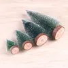 Decorações de Natal Mini Árvore Ouro Verde Pequeno Pinheiro Sisal colocado no Ano da Desktop Ornamentos de festa de Natal Navidad