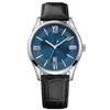 New Men 's Watch 1513386 Blue Dial Leather Strap Fashion Watcher Men247S