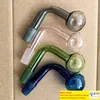 14mm male joint 3cm Big Ball Oil Burner Pipes Thick Pyrex Glass Bowl for Dab Rig Water Bubbler Bong Adapter Tobacco for Smoking Transparent