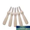 5PCS Wooden Handle Holder with Felting Needles DIY Craft Sewing Needlework Felt Hand Needles Tool Factory price expert design