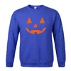 Hommes Hoodies Halloween Citrouille Visage Sweats Costume Casual Pull Tops Blouse Pour Homme TC21