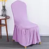 Coprisedie Fodera rimovibile Pieghevole per matrimoni Ristorante Sala da pranzo Fodere elastiche El Banquet Seat Funda Silla