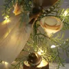 Christmas Decorations Mini LED Tree Desk Decoration With Ligh String Ornament Miniature Office Homr Decor Gift