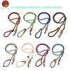 Dog Collars Multi Function High Quality Pet Traction Rope Polyester Adjustable Training With Collar One Piece