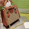 Bamboo Diana Handbag Tote Shopping Bag Women Jackie Axillary Bags Canvas Leather Hot Drill Gold Hardware Retro Crossbody Shoulder Bags Newest