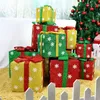 クリスマスデコレーションイヤーチョコレートキャンディボックスパーティーのサプライメリースノーフレークプリントペーパーパッケージサンタクロースプレゼントハッピーギフト