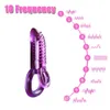 Sex Massager 1/10 Frequency Shop Penis Toys Clitoris Vibrators For Women Clitoral Stimulator Double Ring Cock Male Dildo Massage Vibrator