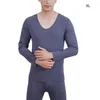 Men's Thermal Underwear Men Warm Prevent Cold Wind Heattech Casual Simple For Winter Health Soft Elasticity Clothing