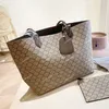 Bolsas bolsas de bolsas diseñador diseñador doble letra bolsas de compras de gran capacidad para mujeres bolso de hombro de moda