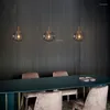Lampy wiszące nordyckie dekoracje LED LIDY Oprawy oświetleniowe Pasek Szklane światła Loft Lampa w jadalnia Kuchnia
