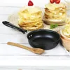 12cmノンスティックフライドパンポーチポーチプロテッ可能な卵パンケーキ炒め炒め家庭鋳鉄鍋小キッチン調理器