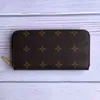 럭셔리 디자이너 Zippy Wallet for Men Pouch 가죽 캔버스 8 신용 카드 슬롯 긴 지퍼 여자 지갑 패션 카드 홀더 지퍼 여성 지퍼 클러치 백 M60017