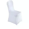 Couvertures blanches de chaise de noce de Spandex de polyester pour la décoration se pliante d'événements d'hôtel de banquet de mariages ss1230