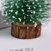 Decorações de Natal Mini Árvore Ouro Verde Pequeno Pinheiro Sisal colocado no Ano da Desktop Ornamentos de festa de Natal Navidad