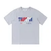 Projektant Trapstar Mens T Shirt haft damski sportowy krótki rękaw luźne oddychanie bezdechowe koszulki klasyczne wydrukowane koszulki 69ess