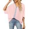 Women's Blouses Women S V-Neck T-Shirt Dolman Sleeve Loose Fit Summer Chiffon Blouse Shirt Tops