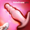 Beauty Items Male Prostate Massager Vibrator Anal Plug Stimulator Silicone Waterproof Butt Stretching Trainer sexy Shop Toys For Men Women