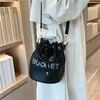 Projektantka marki Bucket Crossbody dla kobiet sznurkowych torebek torebki torby panie modne