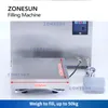 ZONESUN ZS-GPW1 Liquid Filler Weigher Cooking Oil Beverage Drinks High Flow Gear Pump Footswitch Digital Control Filling Machine