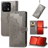 Redmi A1 Plus Note 12 Pro Xiaomi 13 Pro 12t 12s 12 Ultra Imprint Lace Flower Leather Holder Flip Cover Fashion Lady Card Slot Book Phone Puch Strapのケース