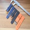 Watchpart Watch Strap Watches Rubber Roy Bands Black Blue Orange Silicone Watchband med spänne i 28mm de luxe2499
