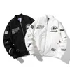 Jackets masculinos e femininos Spring Autumn Novo NASA CO criou moda frouxa de beisebol piloto de jaqueta casual de roupas de trabalho