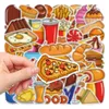 50PCS Mixed Skateboard Stickers Simple Cartoon Food For Car Laptop Ipad Bicycle Motorcycle Helmet PS4 Phone Kids Toys DIY Decals Pvc Water Bottle Decor