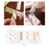 Geschenkomschakel 240 stcs/pak gekleurde verse tape Sticky Note Stijl Sticker Pocket Decoratie plakboek DIY