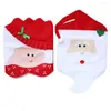Chair Covers 1 PCS Lovely Christmas Mr & Mrs Santa Claus Decoration Dining Room Cover Home Party Decor