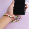 Link Bracelets Fahsion Mobile Phone Strap Lanyard Colorful Fruits Soft Pottery Rope For Cell Case Hanging Cord Women