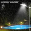 Hepsi bir Solar Street Light 100W 200W 300W IP65 Su Geçirmez Hareket Sensörü Akıllı Aydınlatma Uzaktan Kumanda ve Kutuplu Açık Işık