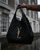 ICare Maxi Designer Torba duża torba na zakupy kołdane torby na torby kobiety torebki modne czarne jambskina ramiona torebki 22,8 cala