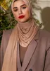 Etnische kleding PLOED SaJab Presewn Instant Premium Jersey Hoofd Scarf Wrap Women Sjalven 170x70cm