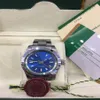 With Original Box Selling Luxury Watches Wristwatch 40MM 116400 blue Dial Glass Stainless Steel Bracelet Automatic Men's W267U